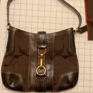 Coach Poppy Brown Bag with Dust Bag **Condition is SUPERB**